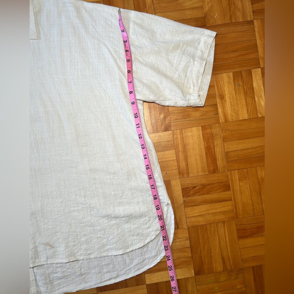 Linen Cream Button-Up Top - Picture 14 of 14